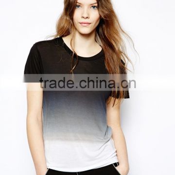 2014 hot selling wholesale tie dye t shirts OEM short sleeve black and white tie dye t shirts