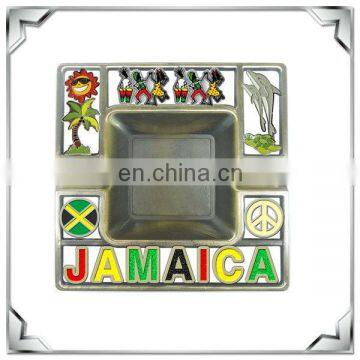 Newest design Jamaica Coastal scenery souvenir ashtray