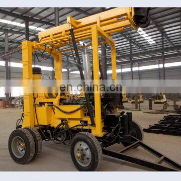 Mobile crawler mounted soil drilling machine hydraulic blasting hole drilling rig in china