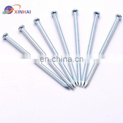 Double Flat Smooth Silver Nails with Ring Cupped Iron Wire Spiral Common Nails
