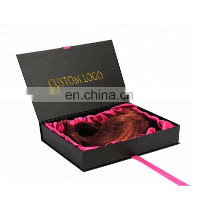 custom printed logo luxury wig packaging custom hair box packaging magnetic packaging boxes