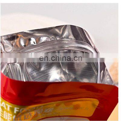 Wholesale custom stand up pouch resealable zip lock paper organic empty tea packaging bag