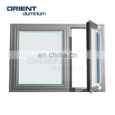 Factory Long warranty Durable Wooden color aluminium casement windows