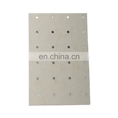 18mm wholesale heat absorbing surface slotted tongue groove fire retardant indoor Wood grain UV coating fiber cement boards