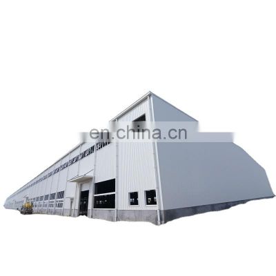 Qingdao prefab light weight steel garment factory industrial shed designs building made in China