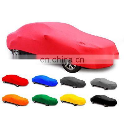 Universal top quality folding garage stretch whole body car cover custom logo/size 4wd colorful full vehicle tent 100% fitment