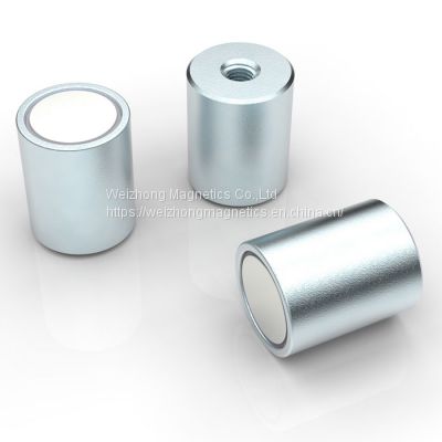 NdFeB Deep Pot Magnet with Threaded Hole
