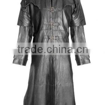 stylish leather overcoat 2014