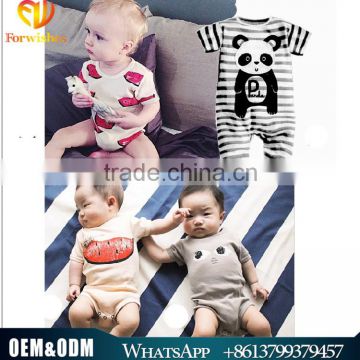 Ins Hot Sale H321 New Model Baby Romper Kids Clothing Cute Baby Watermelon Casual Cotton Wearing