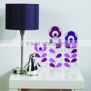 purple flower wall tile decal stickers