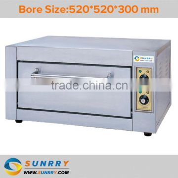 Professional stainless steel bakery equipment single deck industrial turkey electric oven for bread price