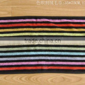 cotton stripe design terry towel