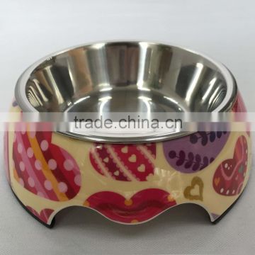 New design colorful melamine bowl for pets