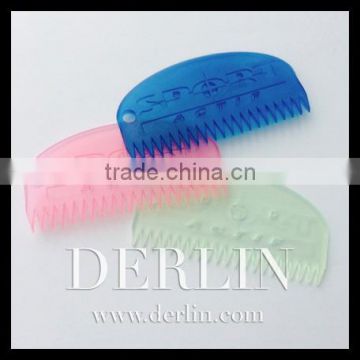 Customised Hard Plastic Comb Brush Transparent Key Chain Keyring