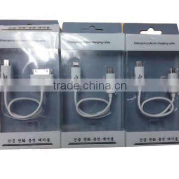 For Samsung and other Smart Phone Emergency Charging Cable Between Phone and Phone