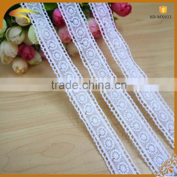 wholesale factory price 100% cotton GZ swiss embroidery fancy lace for dress and cloth