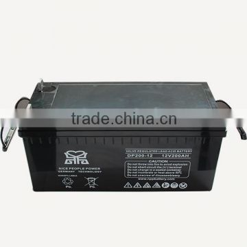 sealed Maintenance Free battery gel battery 12V200AH with high quality suitable for solar system