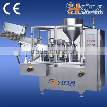 Full automatic 5-250ml cosmetic paste tube filling and sealing machine