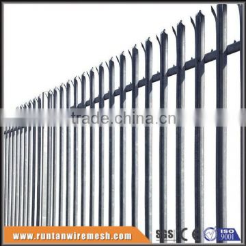 UK BS1722 Standard Hot Dip Galvanized / Powder Coated Steel Palisade Fencing And Fencing Gate