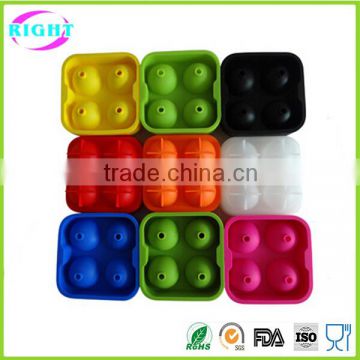 Silicone ball shaped ice cube tray/silicone ice mold