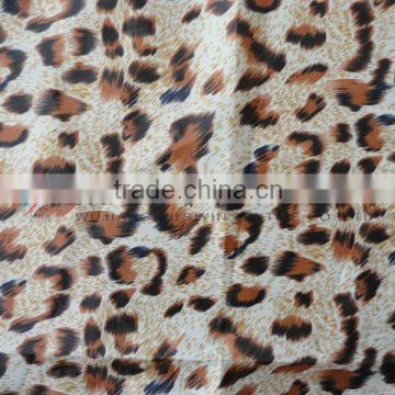 320T poly leopard Grain printed fabric
