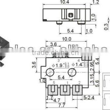 2.5mm smd phone jack