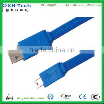 TOP Quality data transmission AM to Mini Flat USB Cable 2.0