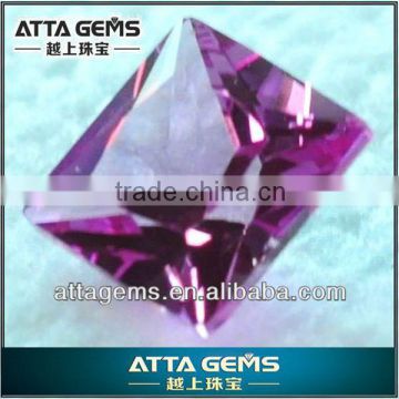perfect princess cutting gemstone #2created pink sapphire-synthetic corundum