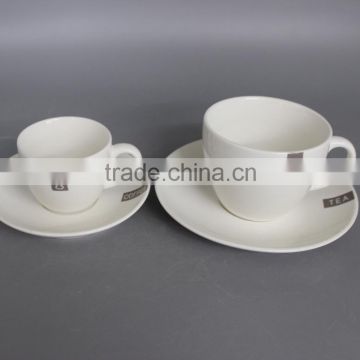 New bone china COFFEE AND TEA Cup and saucer