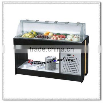 C266 Luxury Hotel Equipment Two Hoods Refrigerated Salad Bar