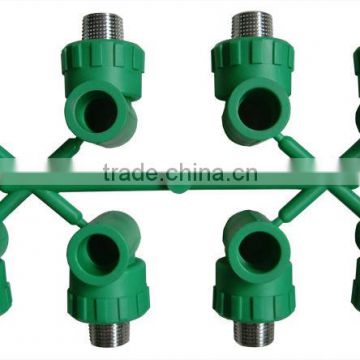 Plastic Male Elbow With Metal Thread Pipe Fitting Injection Mould/Collapsible Core