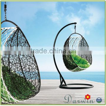 wholesale china manufacture cheap Modern outdoor garden hanging swing egg chair