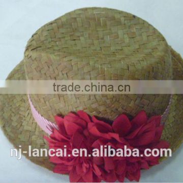 2014 Fashion Child Flower Straw Hat