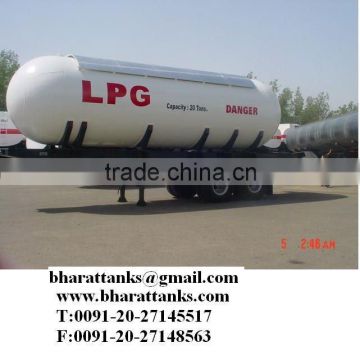 LPG transport semi trailer tanker truck