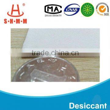 raw sheet for fiber desiccant
