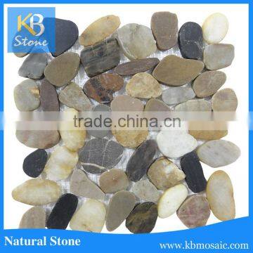 mixed colour round natural marble pebble stone