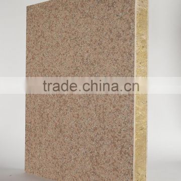 Rock wool thermal insulation and decorative integrated board for ETICS