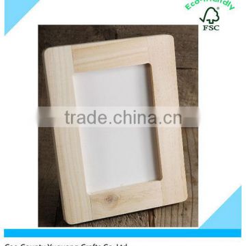 Custom Natural Wood Photo Frame