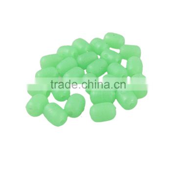 Dark mini green soft plastic fishing luminous beads