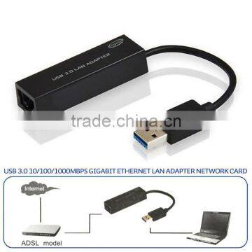 USB 3.0 10/100/1000Mbps Gigabit Ethernet Lan Adapter Network Card