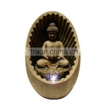 Buddha Tabletop Fountain with LED Light