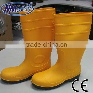 NMSAFETY S5 steel toe cap fashion pvc boots