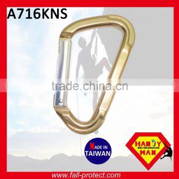 23KN Taiwan Rock Mountaineer Aluminum Carabiner For Rescue