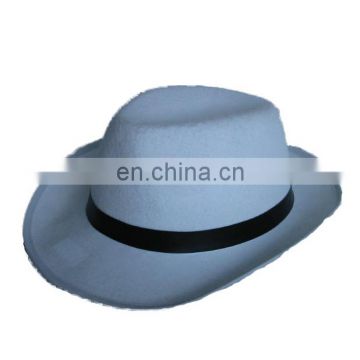 MCH-1501 Party Carnival funny cheap white man felt top Hat