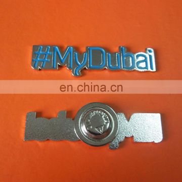 personalized die cut Dubai shaped magnet pin badge for national day gifts