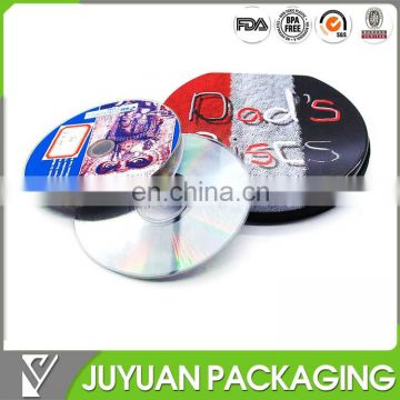 round CD tin can/gift metal tin box for CD/DVD