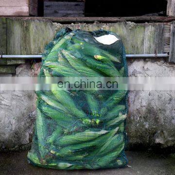 Reusable produce drawstring vegetable fruit mesh bag
