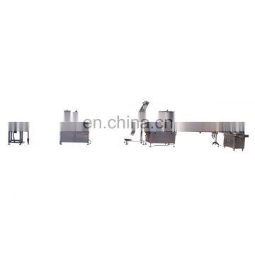 Industrial small glass bottle chili sauce filling packing machine / paste bottling equipment / ketchup capping line