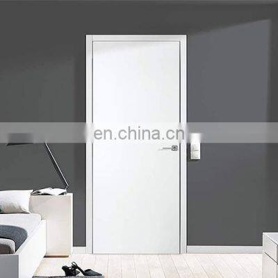 High end white french plain commercial bedroom bathroom office  interior solid wooden door home wood door