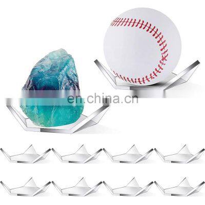 Acrylic Triangle Stone Display Holder Collectibles Display Stands for Mineral Agate Coral Small Collectibles